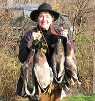 Suzanne with 7 duck!
