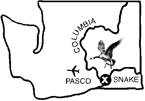 Washington Map, with Burbank